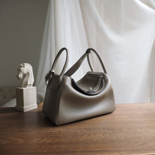 Hermes Lindy 30cm 18/大象灰/EtouPe Swift leather Palladium hardware
