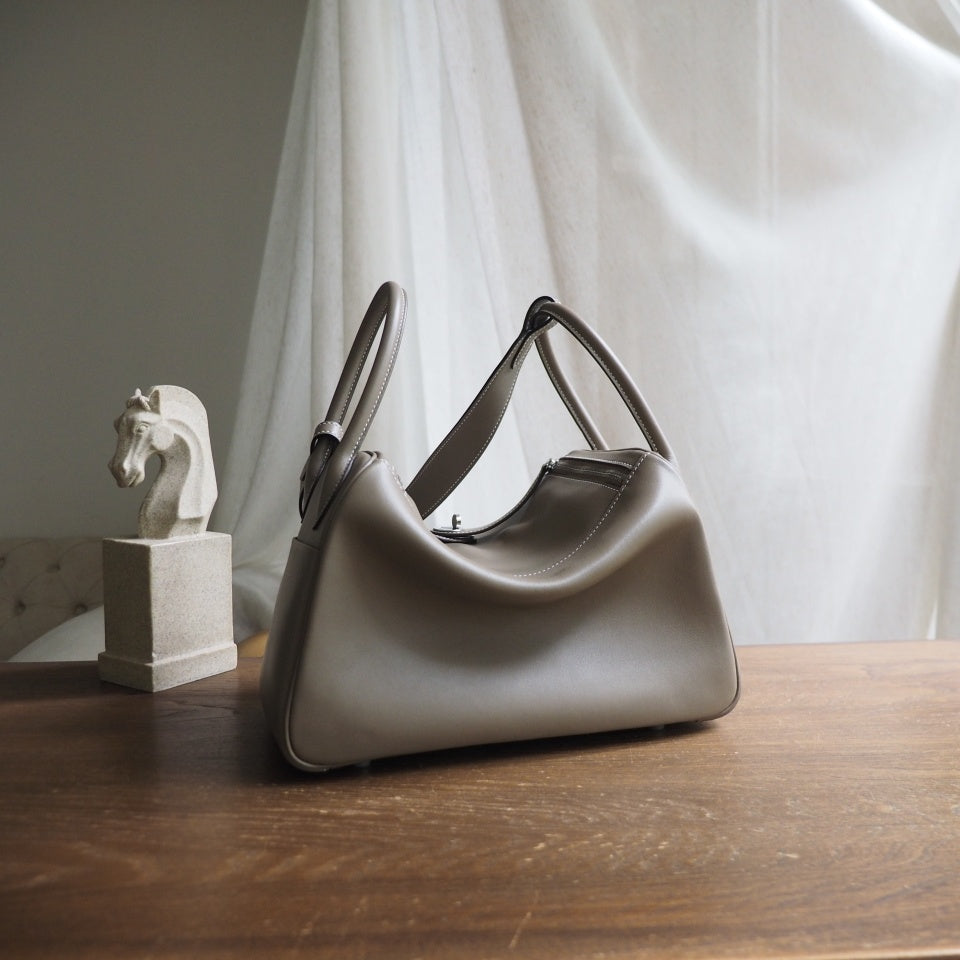 Hermes Lindy 30cm 18/大象灰/EtouPe Swift leather Palladium hardware