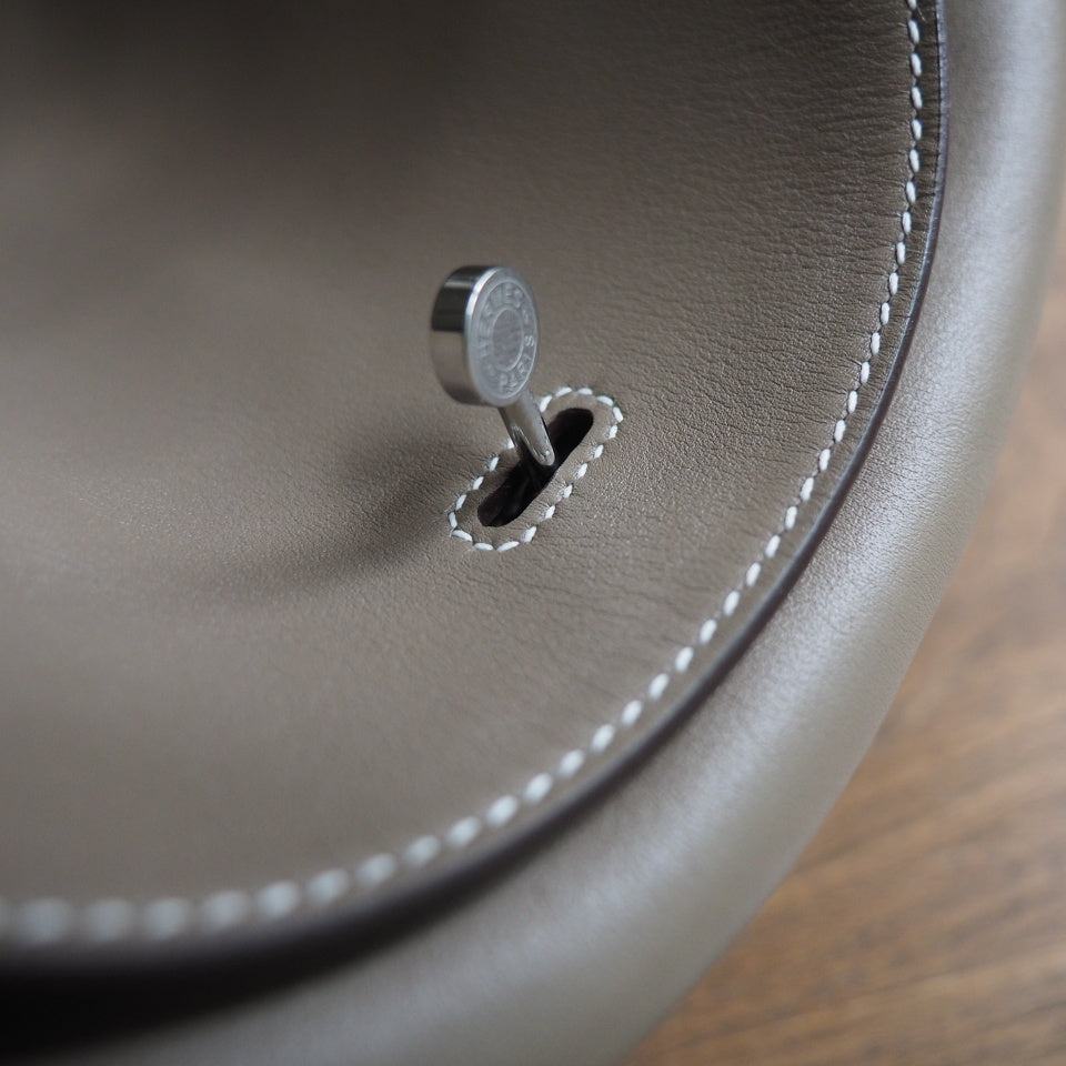 Hermes Lindy 30cm 18/大象灰/EtouPe Swift leather Palladium hardware