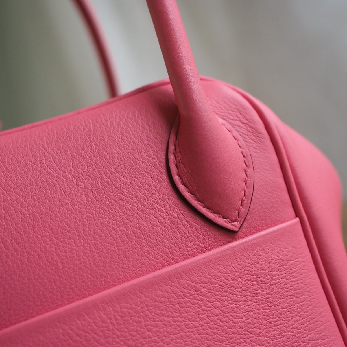 Hermes Lindy 26cm U5/唇膏粉/Rose lipstick Swift leather Palladium hardware
