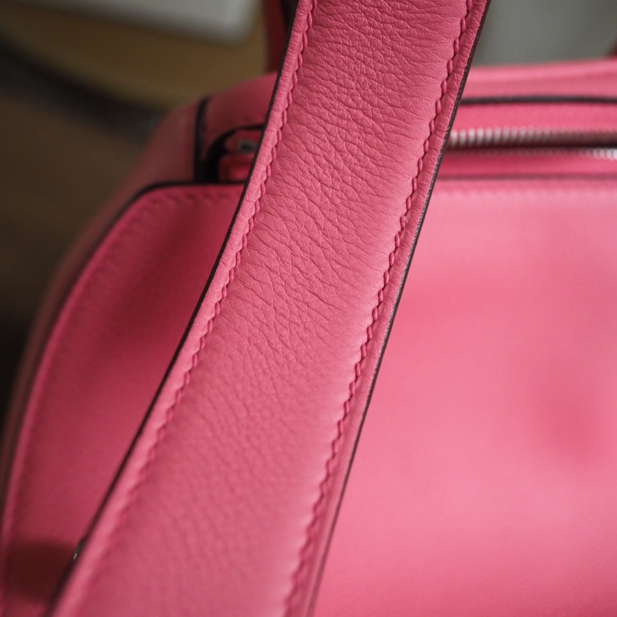 Hermes Lindy 26cm U5/唇膏粉/Rose lipstick Swift leather Palladium hardware