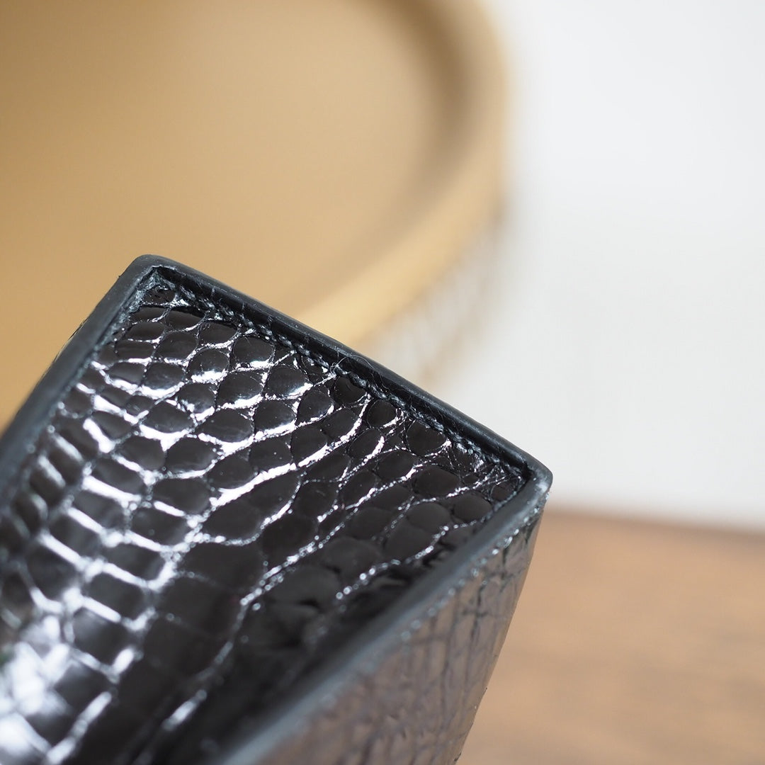 Hermes Mini Kelly 19cm 89/黑色/Noir Crocodile leather Palladium hardware