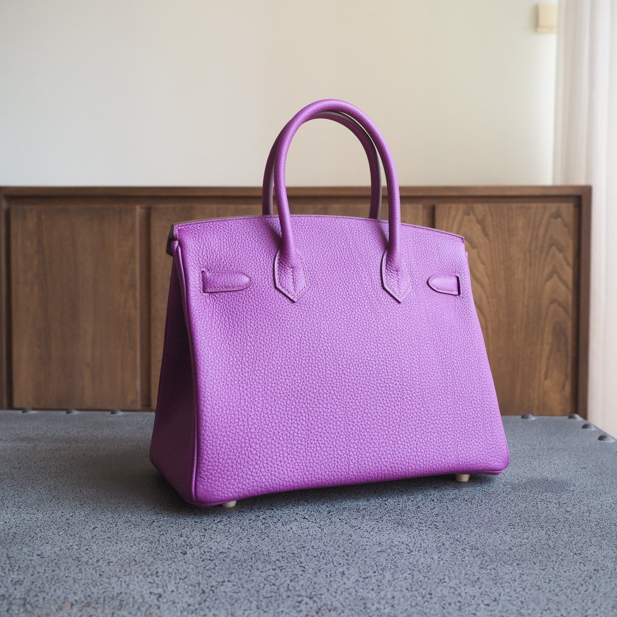 Hermes Birkin 30cm P9/海葵紫/Anemone Togo leather Gold hardware