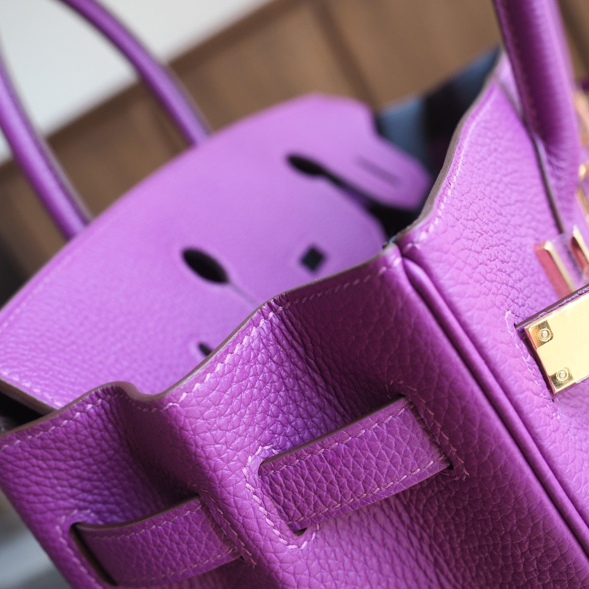 Hermes Birkin 30cm P9/海葵紫/Anemone Togo leather Gold hardware