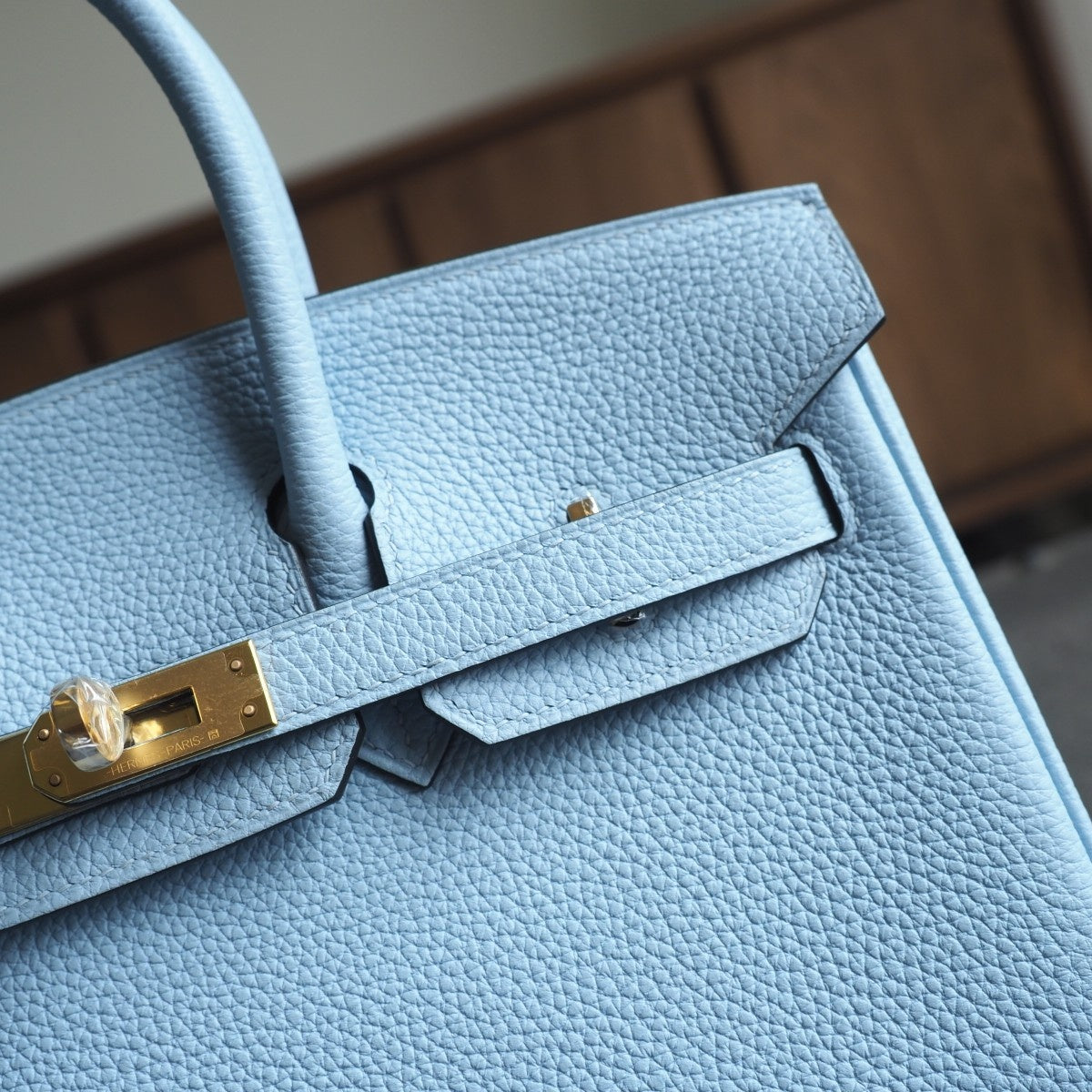 Hermes Birkin 25cm 10/雾蓝色/Blue brume Togo leather Gold hardware