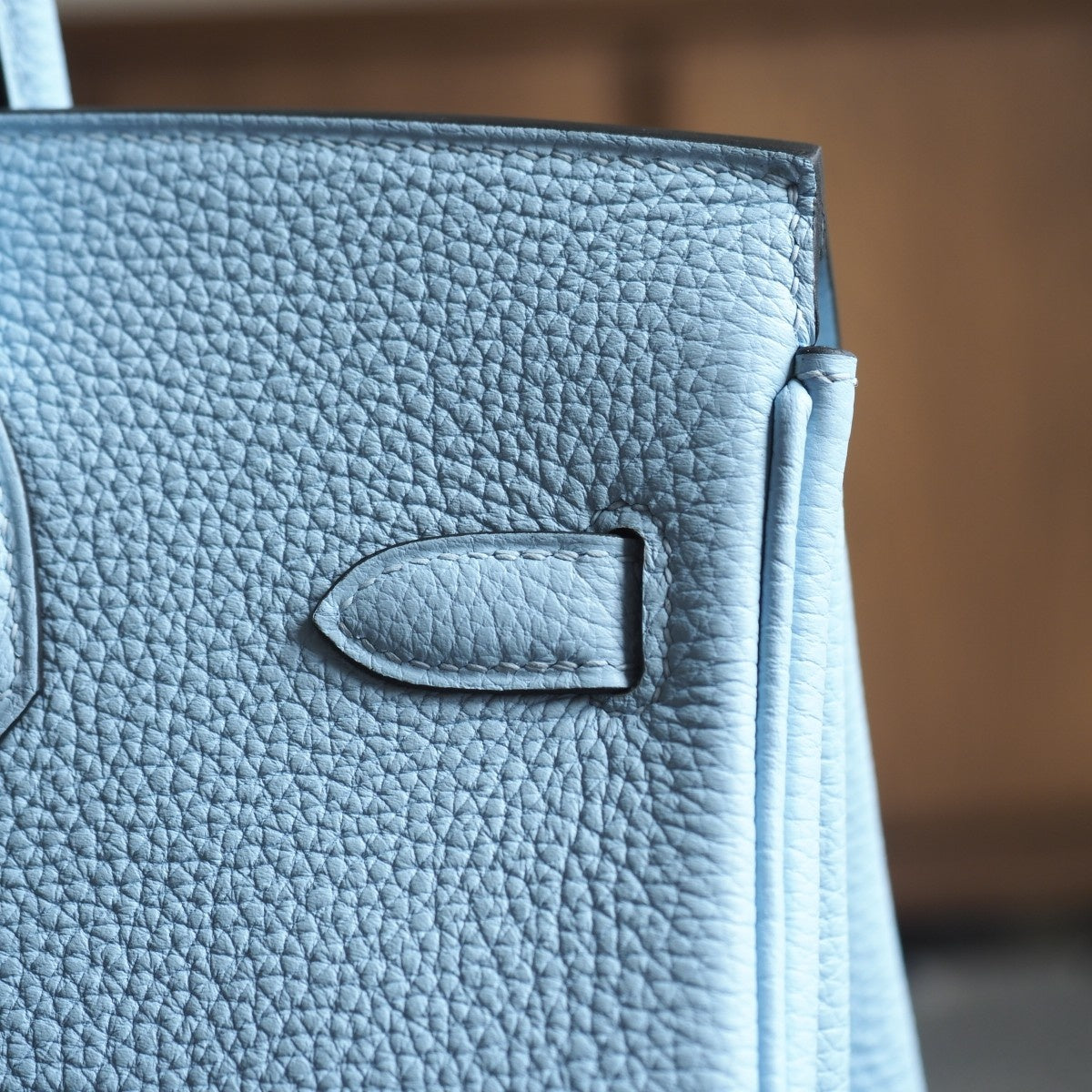 Hermes Birkin 25cm 10/雾蓝色/Blue brume Togo leather Gold hardware