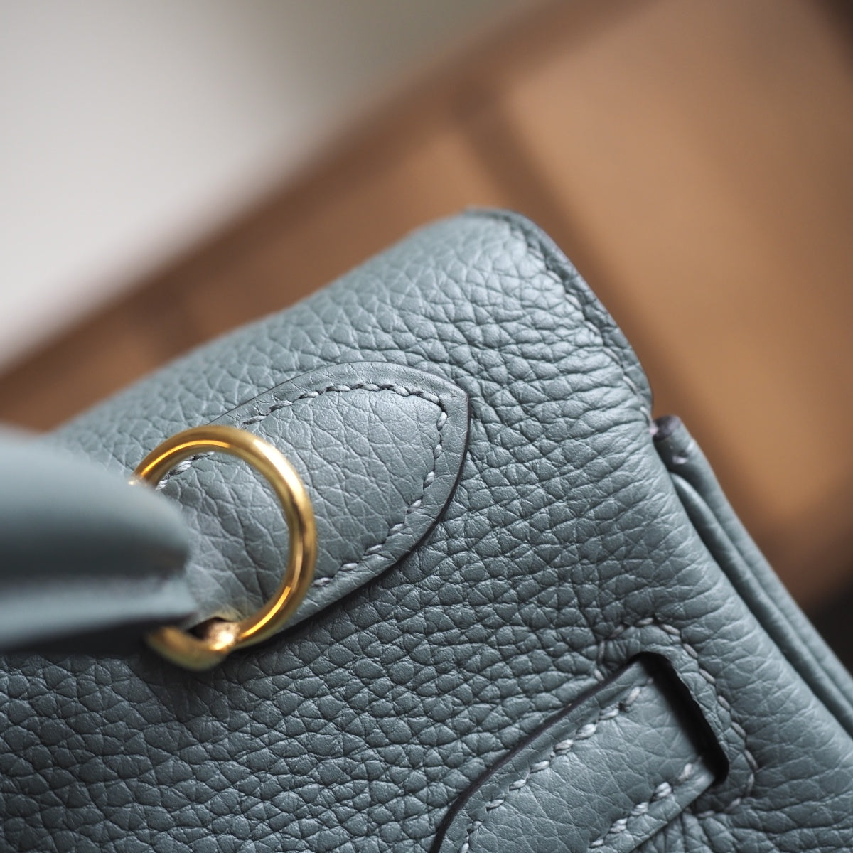 Hermes Kelly 25cm 63/杏仁绿/Vert amande Togo leather Gold hardware