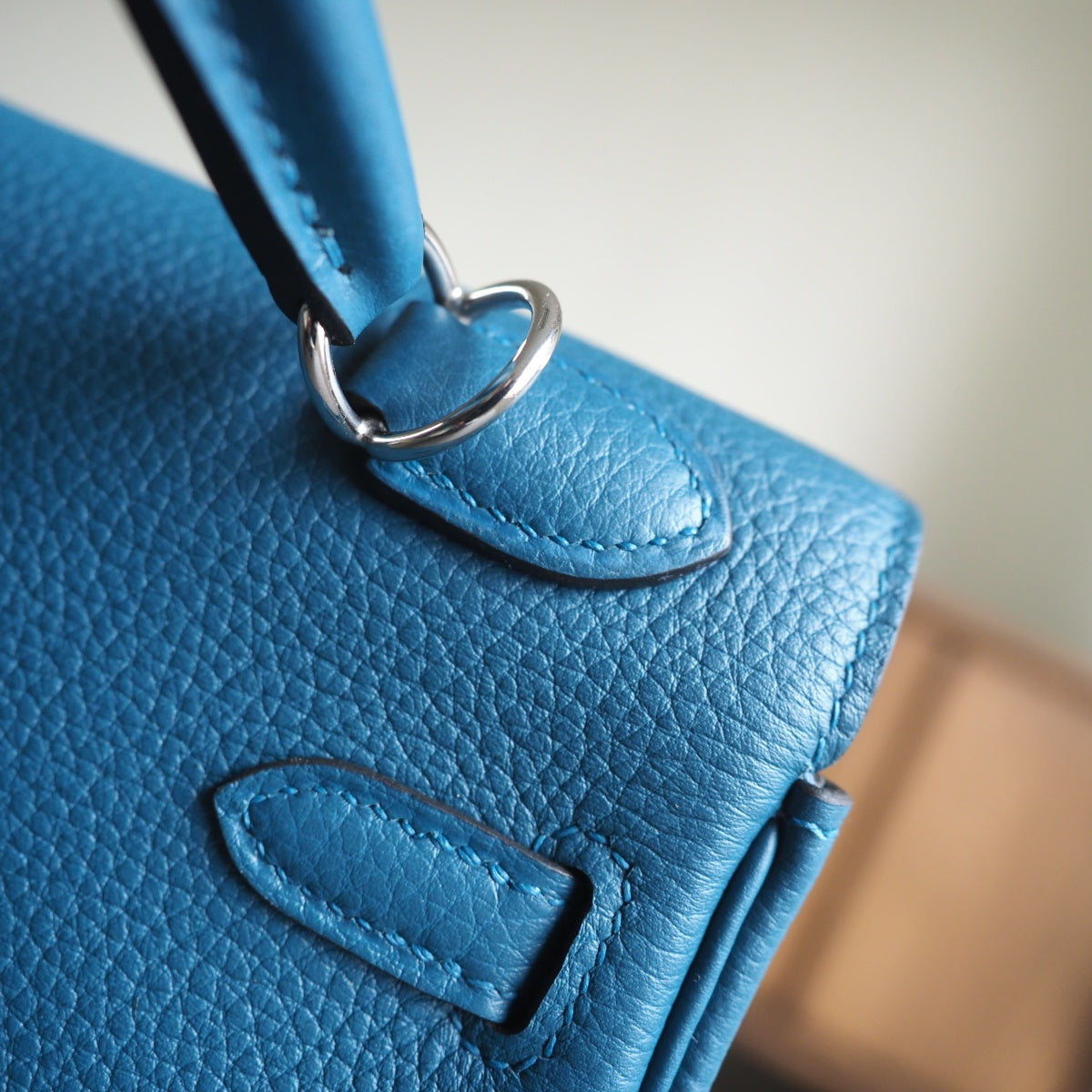 Hermes Kelly 25cm W0/博斯普鲁斯绿/Vert bosphore Togo leather Palladium hardware