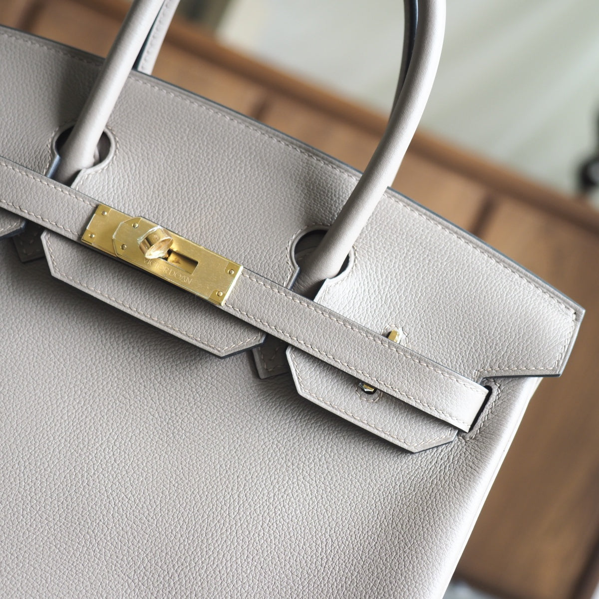 Hermes Birkin 30cm M8/沥青灰/Gris AsPhalte Evercolor leather Gold hardware