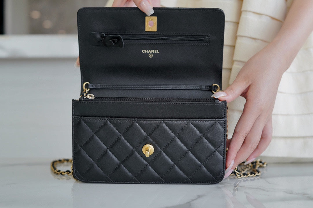 Chanel 金属球 𝑾𝒐𝒄 黑色