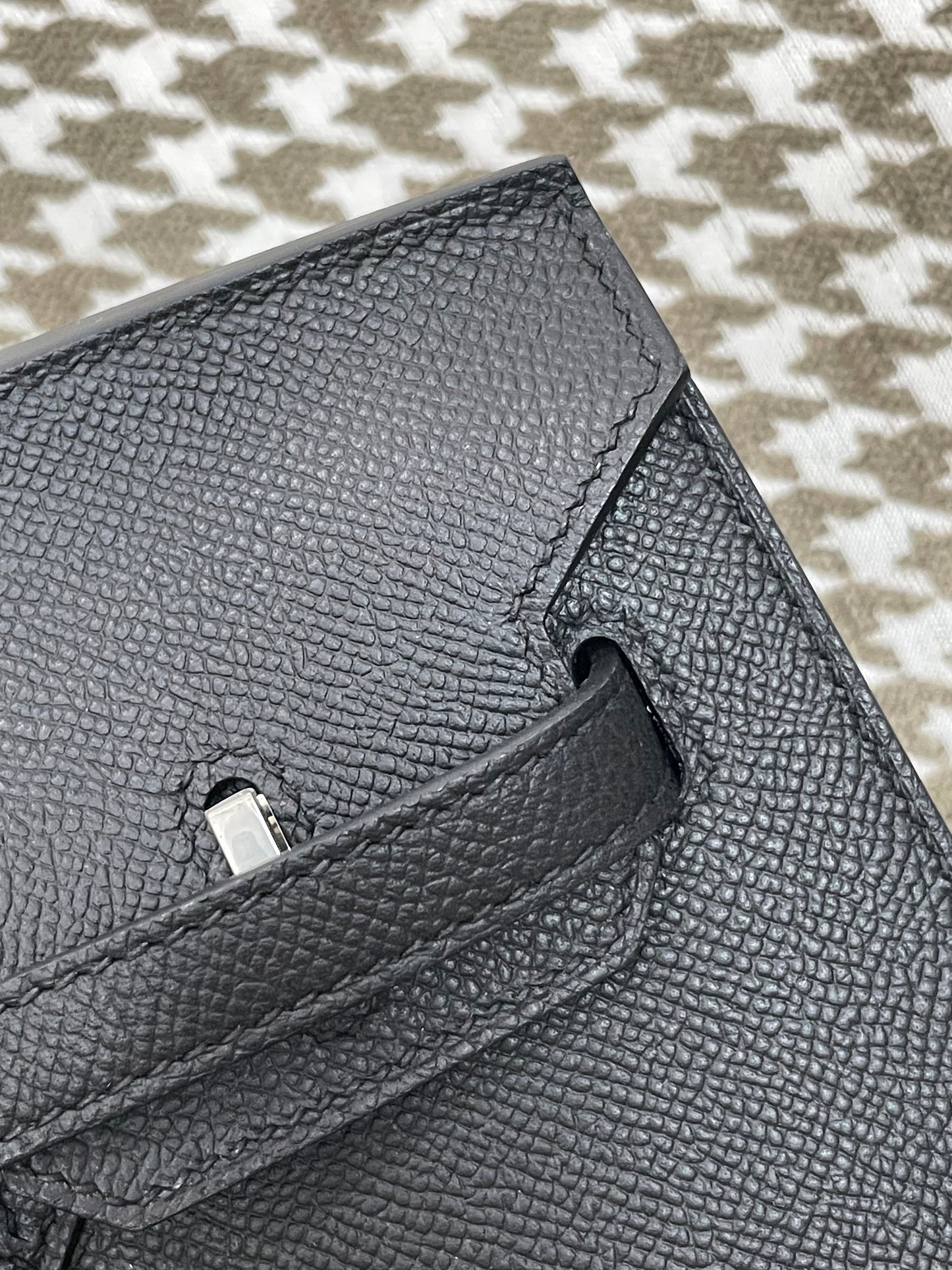 Hermes Sellier Birkin 25cm 89/黑色/Noir Epsom leather Palladium hardware