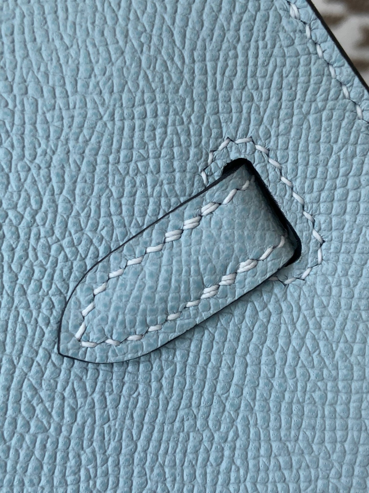 Hermes Sellier Birkin 25cm 10/雾蓝色/Blue brume Epsom leather Palladium hardware