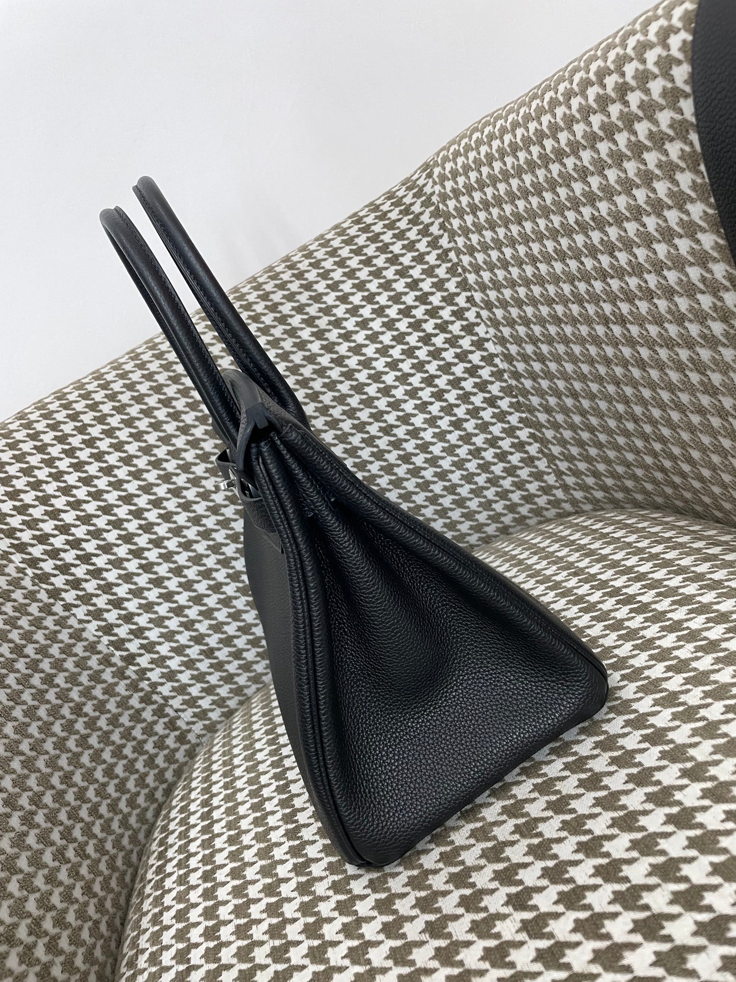 Hermes Birkin 30cm 89/黑色/Noir Togo leather Palladium hardware