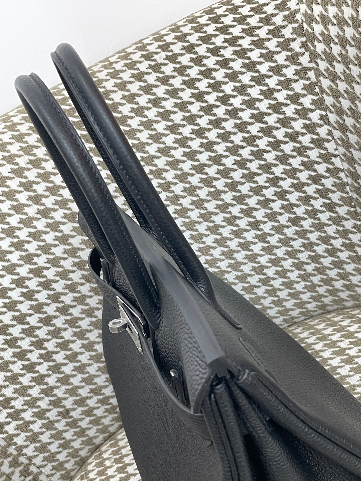 Hermes Birkin 30cm 89/黑色/Noir Togo leather Palladium hardware