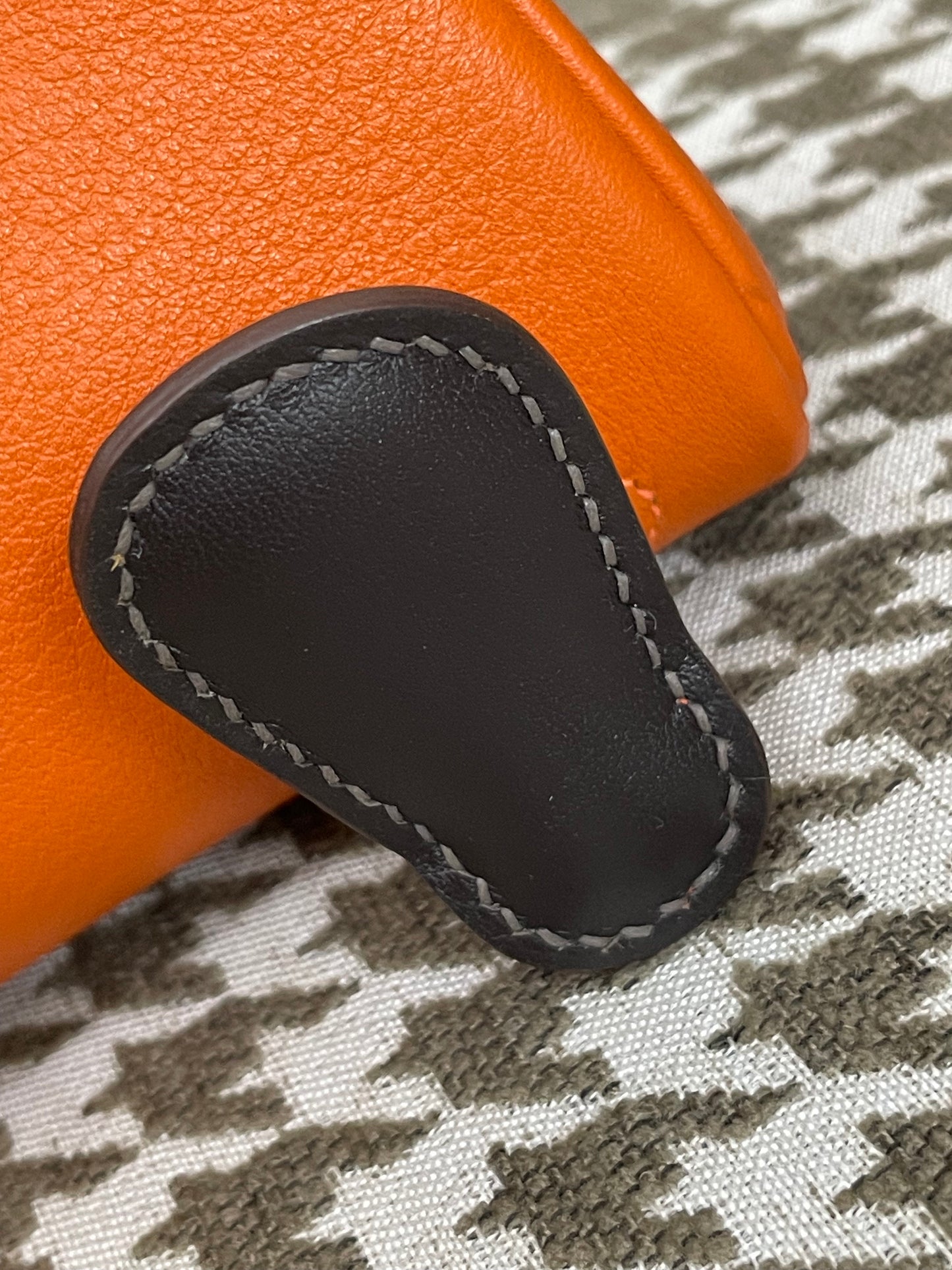 Hermes Kelly Doll 20cm 93/橙色/Orange Swift leather Palladium hardware