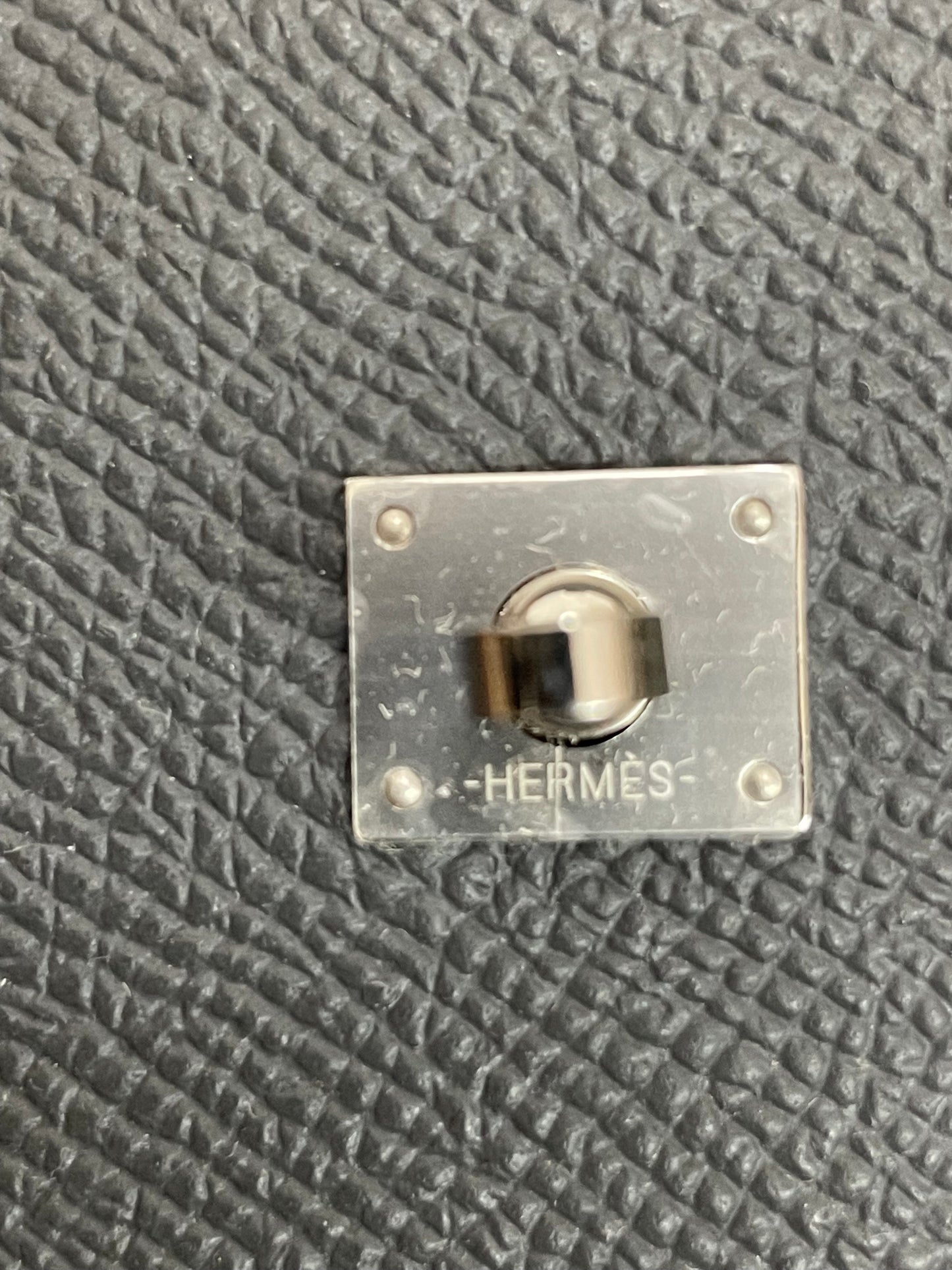 Hermes Kelly Doll 20cm 88/石墨灰/Graphite Epsom leather Palladium hardware