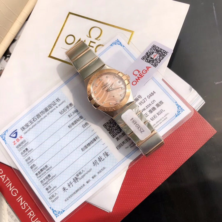 Omega watch 星座系列石英女表 表盘直径27mm