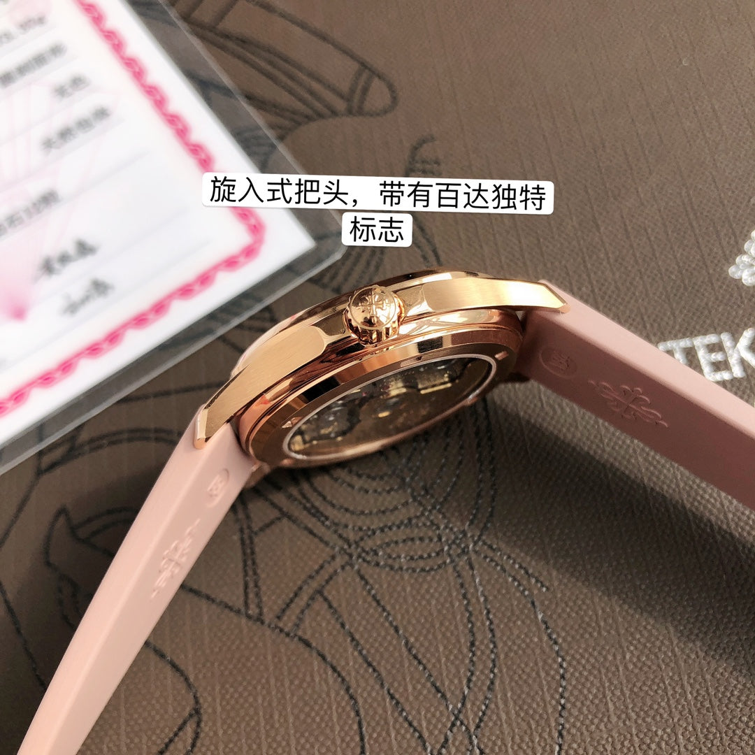 Patek Philippe watch 豆沙色 女性完美尺寸35mm 圆润的八角形表壳