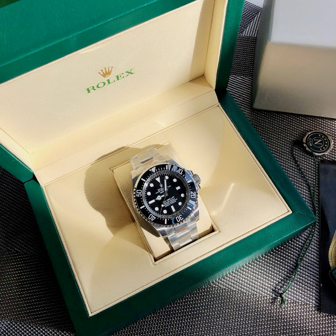 Rolex watch 蚝式海使型黑面鬼王 瑞士eta2836金机 表盘尺寸44mm