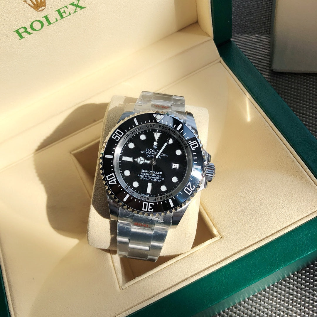 Rolex watch 蚝式海使型黑面鬼王 瑞士eta2836金机 表盘尺寸44mm