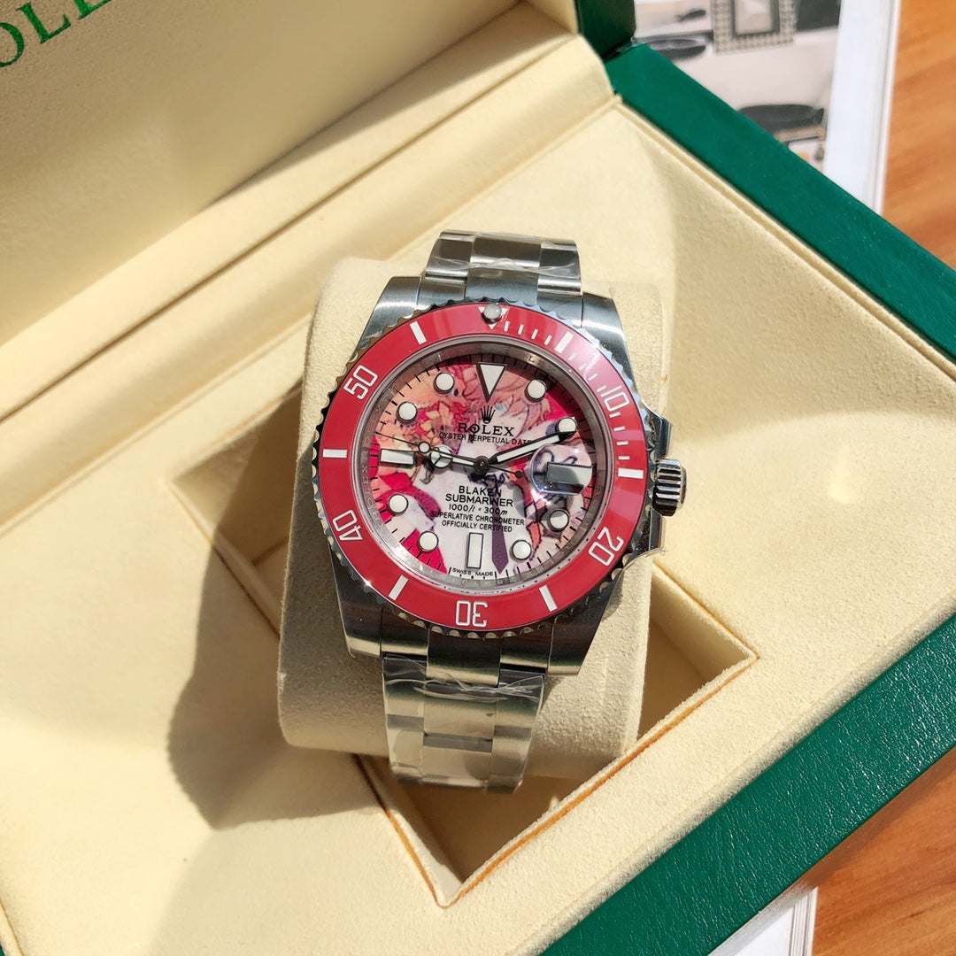 Rolex watch BLAKEN现量版 40mm表盘 红色