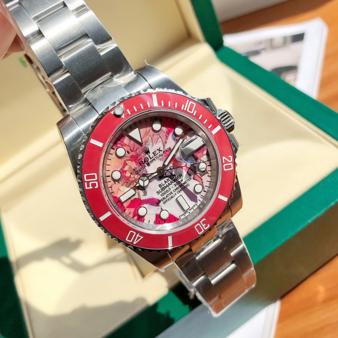 Rolex watch BLAKEN现量版 40mm表盘 红色