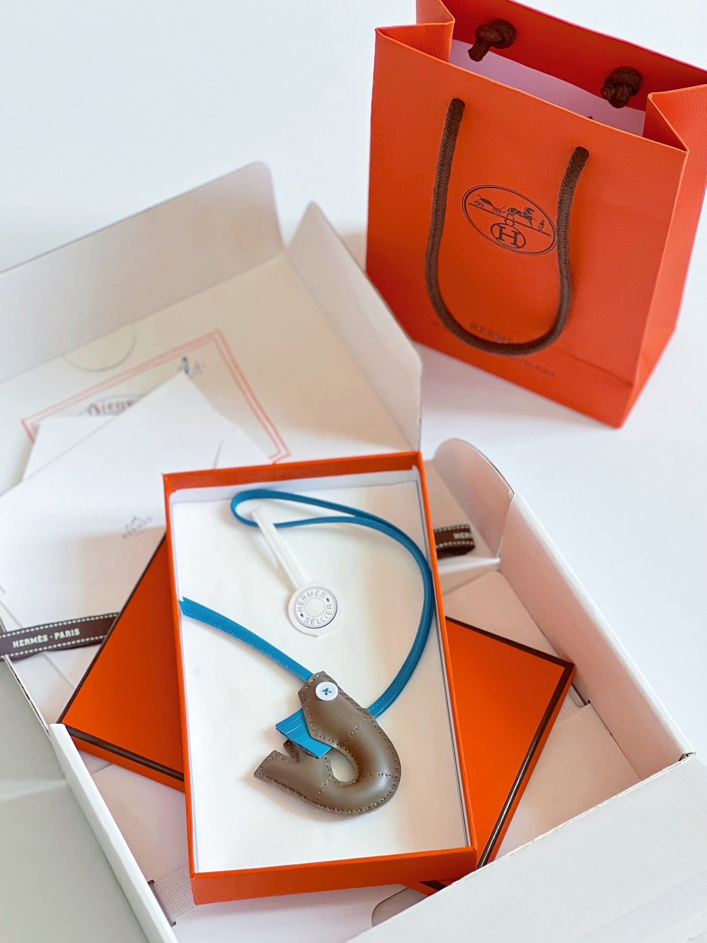 Hermes pendant 小虾米挂件
