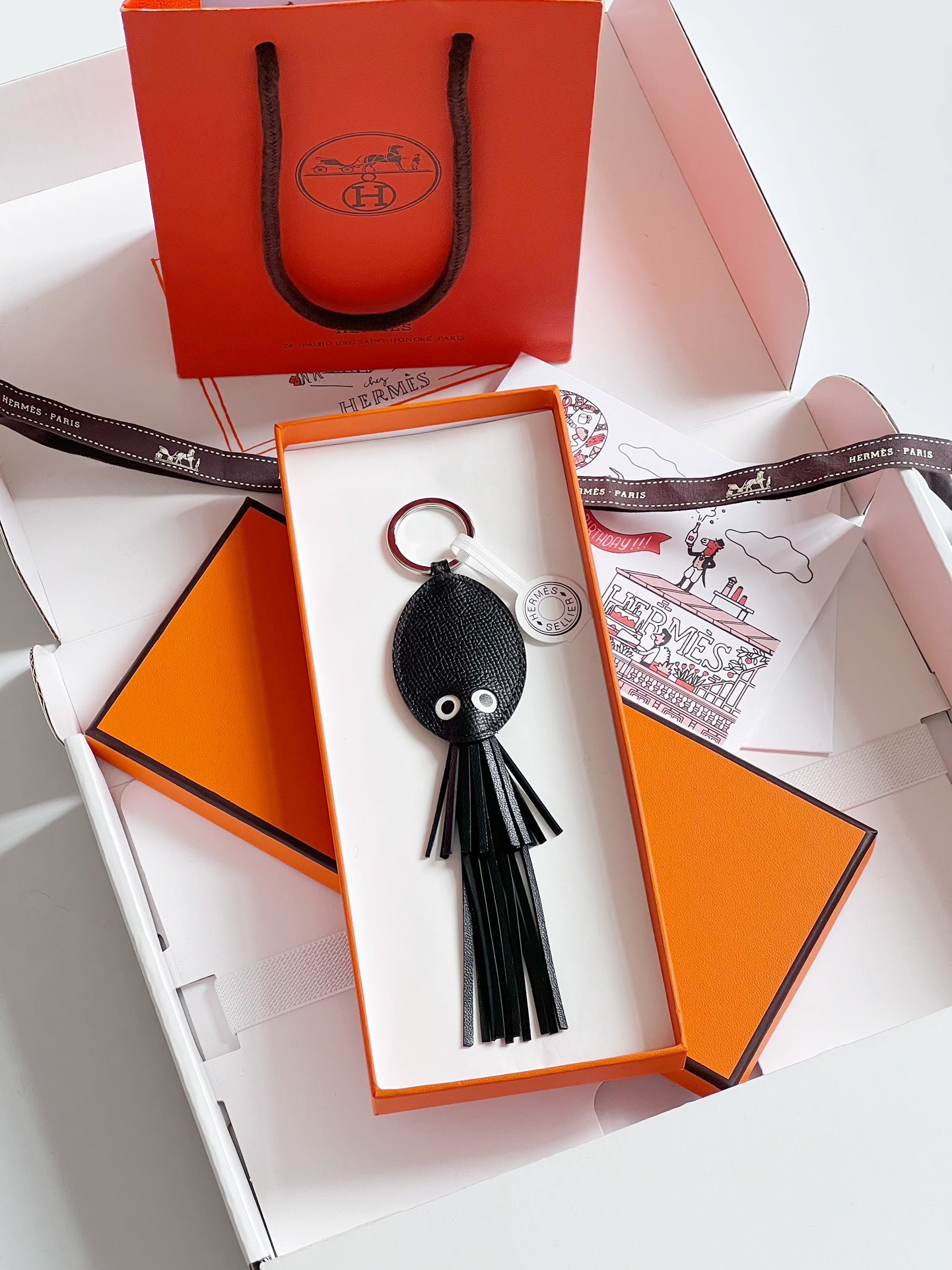 Hermes pendant 小鱿鱼挂件