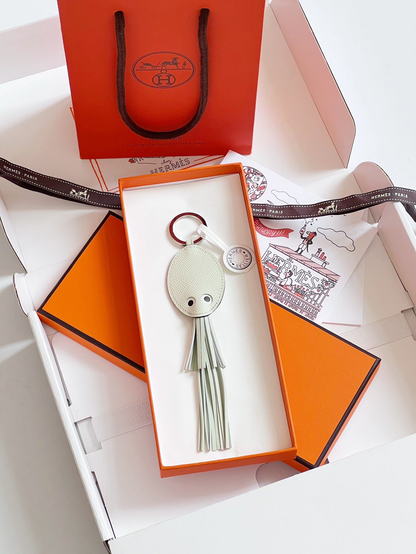 Hermes pendant 小鱿鱼挂件