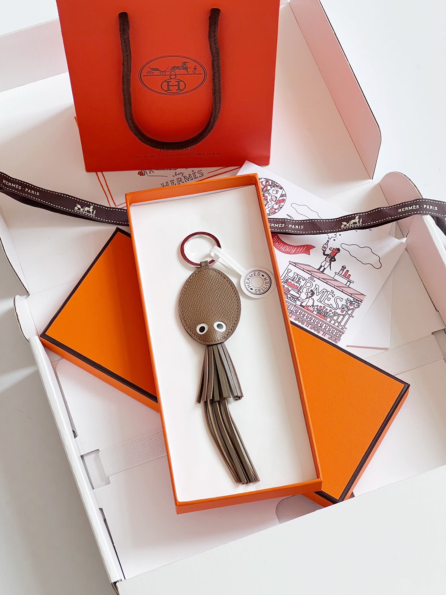 Hermes pendant 小鱿鱼挂件