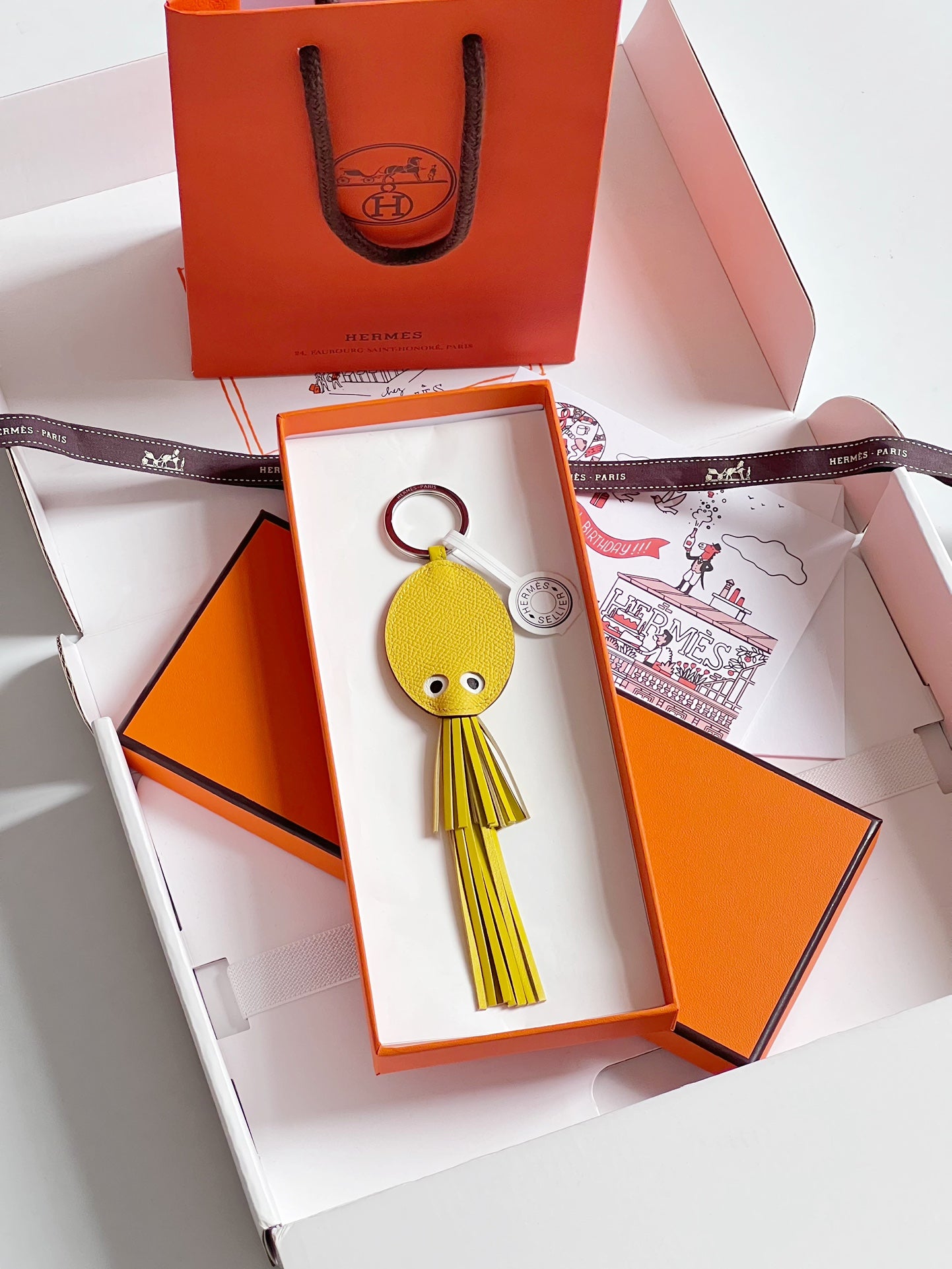 Hermes pendant 小鱿鱼挂件