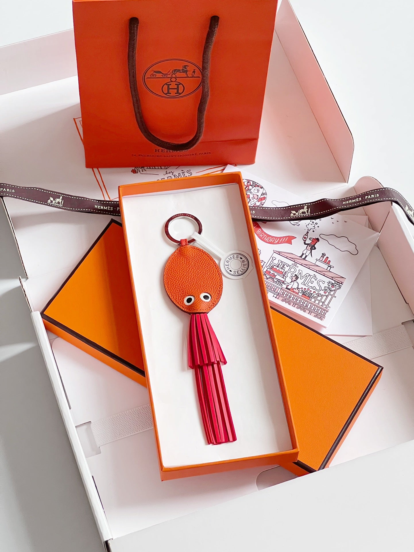 Hermes pendant 小鱿鱼挂件
