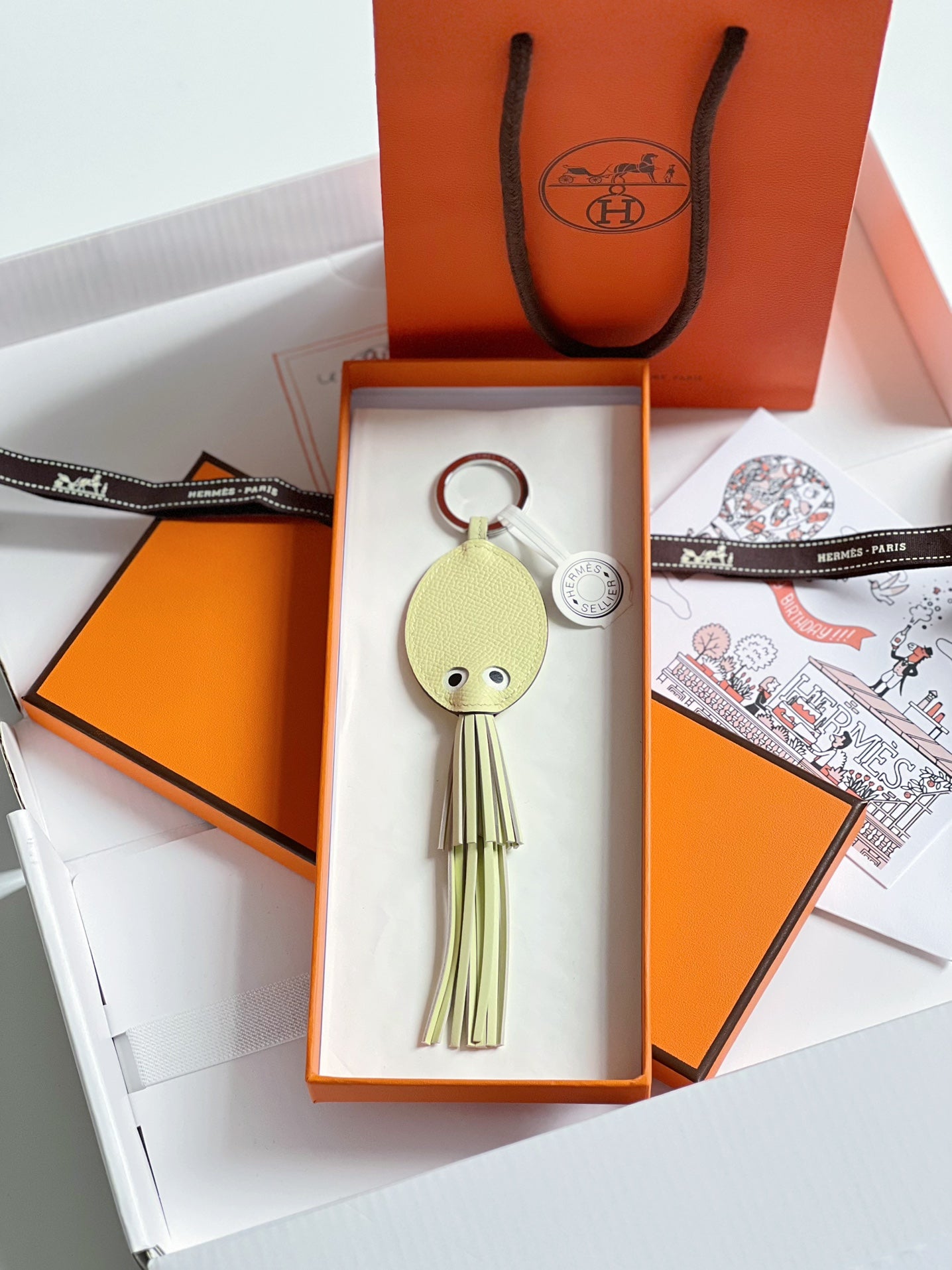 Hermes pendant 小鱿鱼挂件