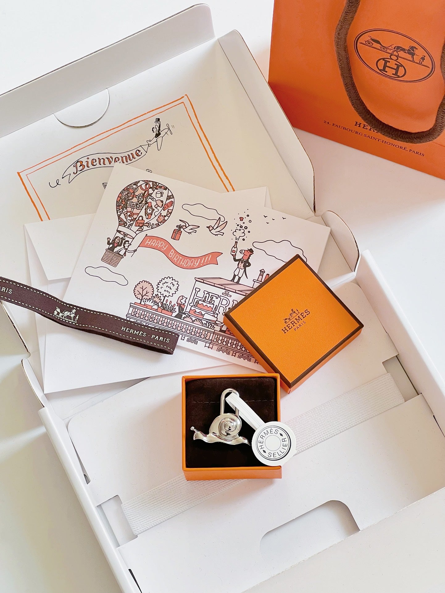 Hermes pendant 金属锁头