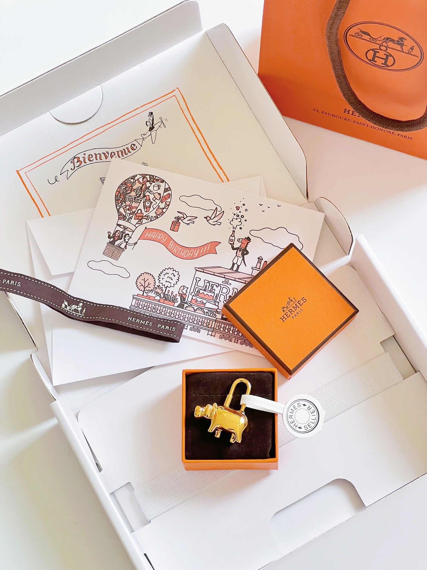 Hermes pendant 金属锁头