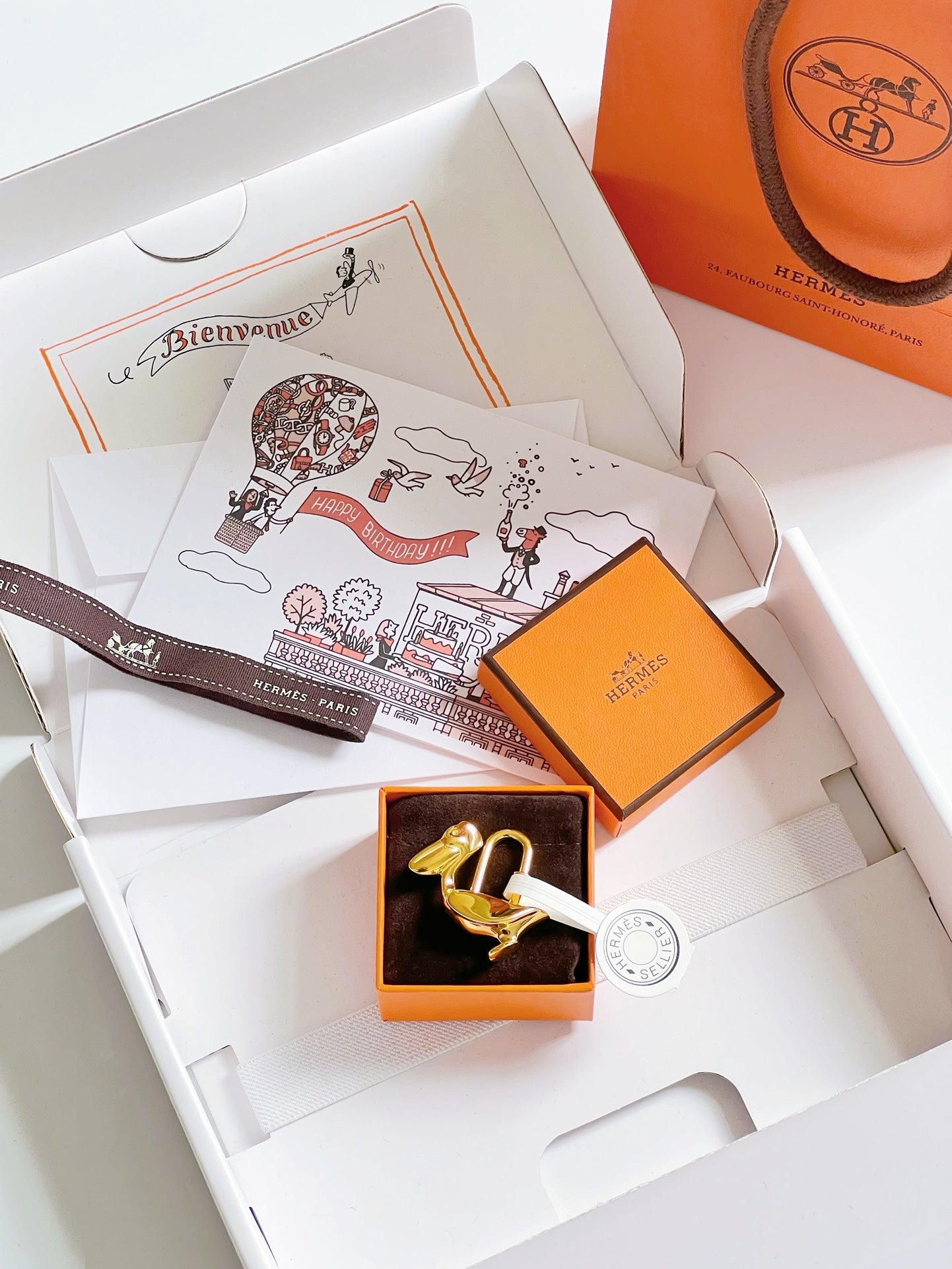 Hermes pendant 金属锁头