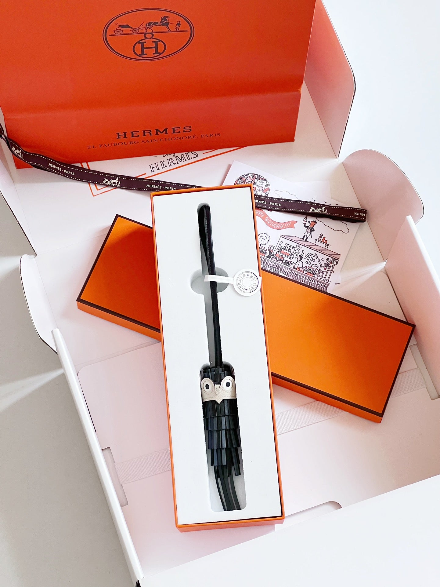 Hermes pendant 猫头鹰小挂件