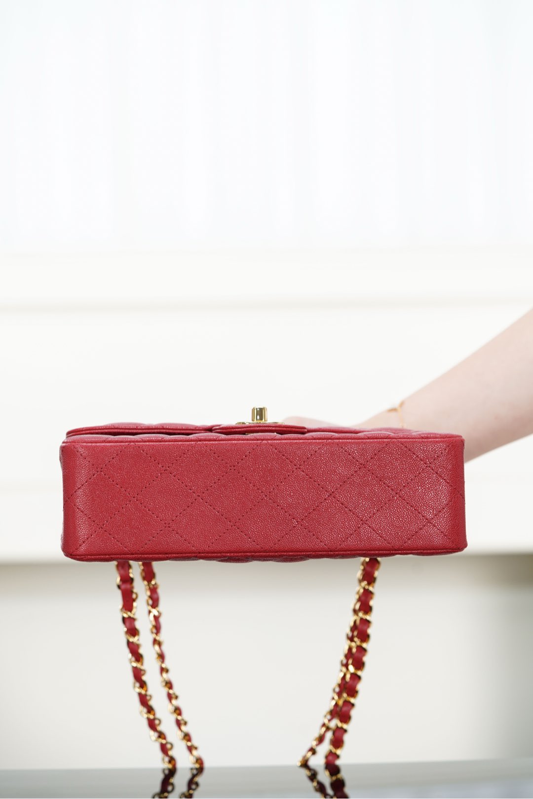 Chanel 𝐂𝐥𝐚𝐬𝐬𝐢𝐜 𝐅𝐥𝐚𝐩  经典口盖包 正品胎牛皮 中国红🇨🇳 小号