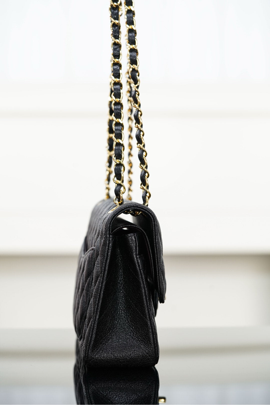 Chanel 𝐂𝐥𝐚𝐬𝐬𝐢𝐜 𝐅𝐥𝐚𝐩  经典口盖包 正品胎牛皮 黑色 小号 金扣