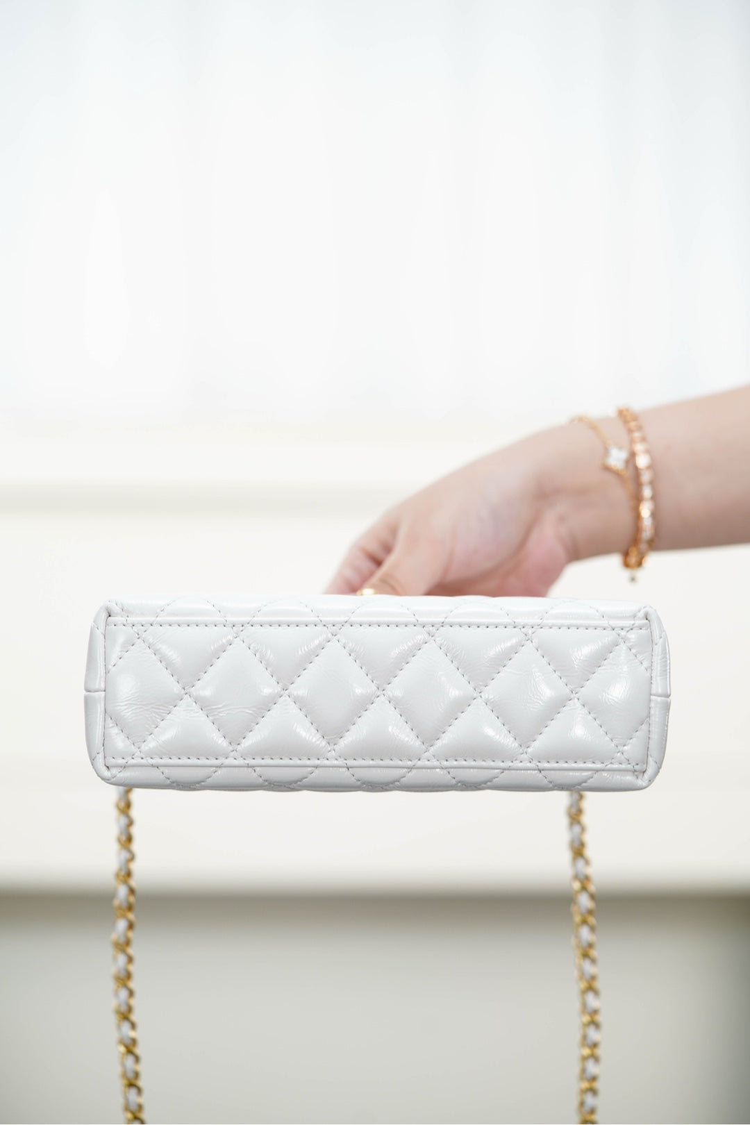 Chanel 𝟮𝟯K Kelly手柄包 白色 大号