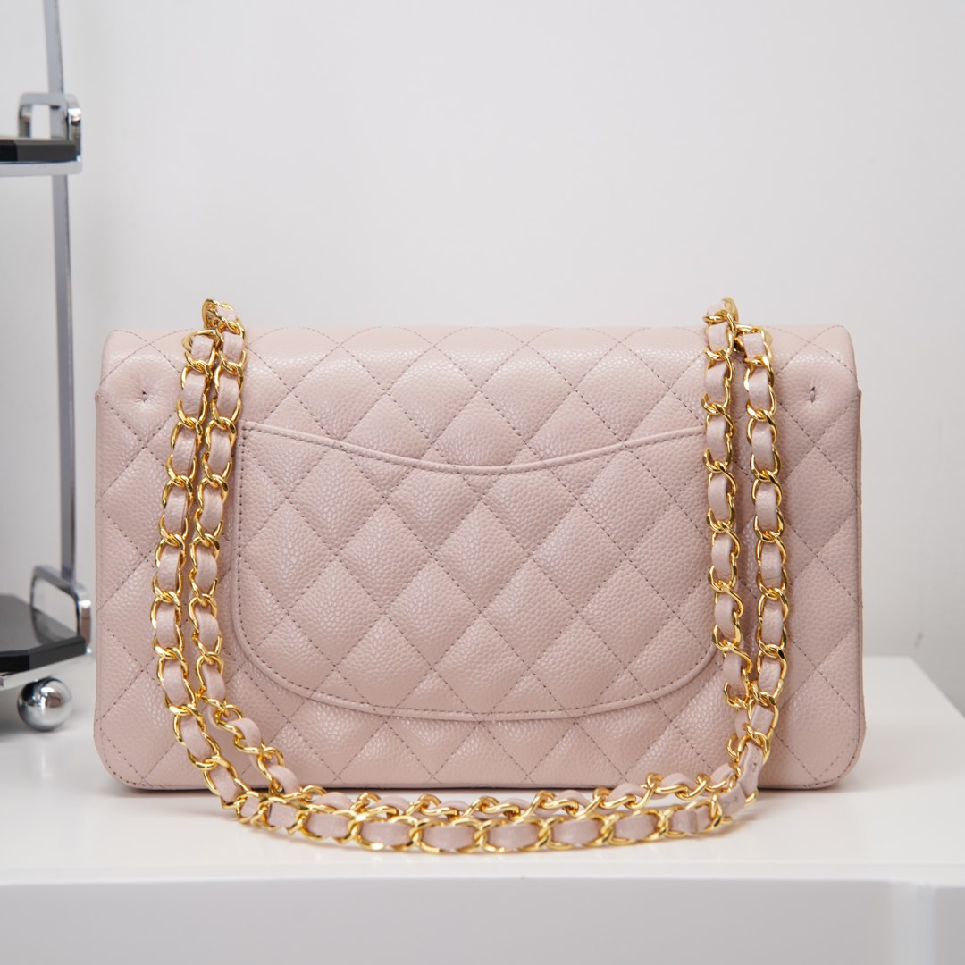 Chanel 𝐂𝐥𝐚𝐬𝐬𝐢𝐜 𝐅𝐥𝐚𝐩  中号经典口盖包 樱花粉🌸