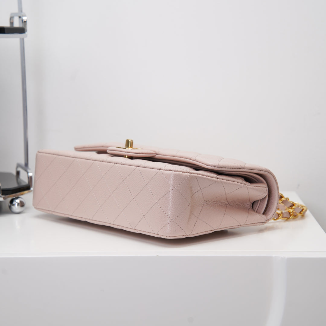 Chanel 𝐂𝐥𝐚𝐬𝐬𝐢𝐜 𝐅𝐥𝐚𝐩  中号经典口盖包 樱花粉🌸