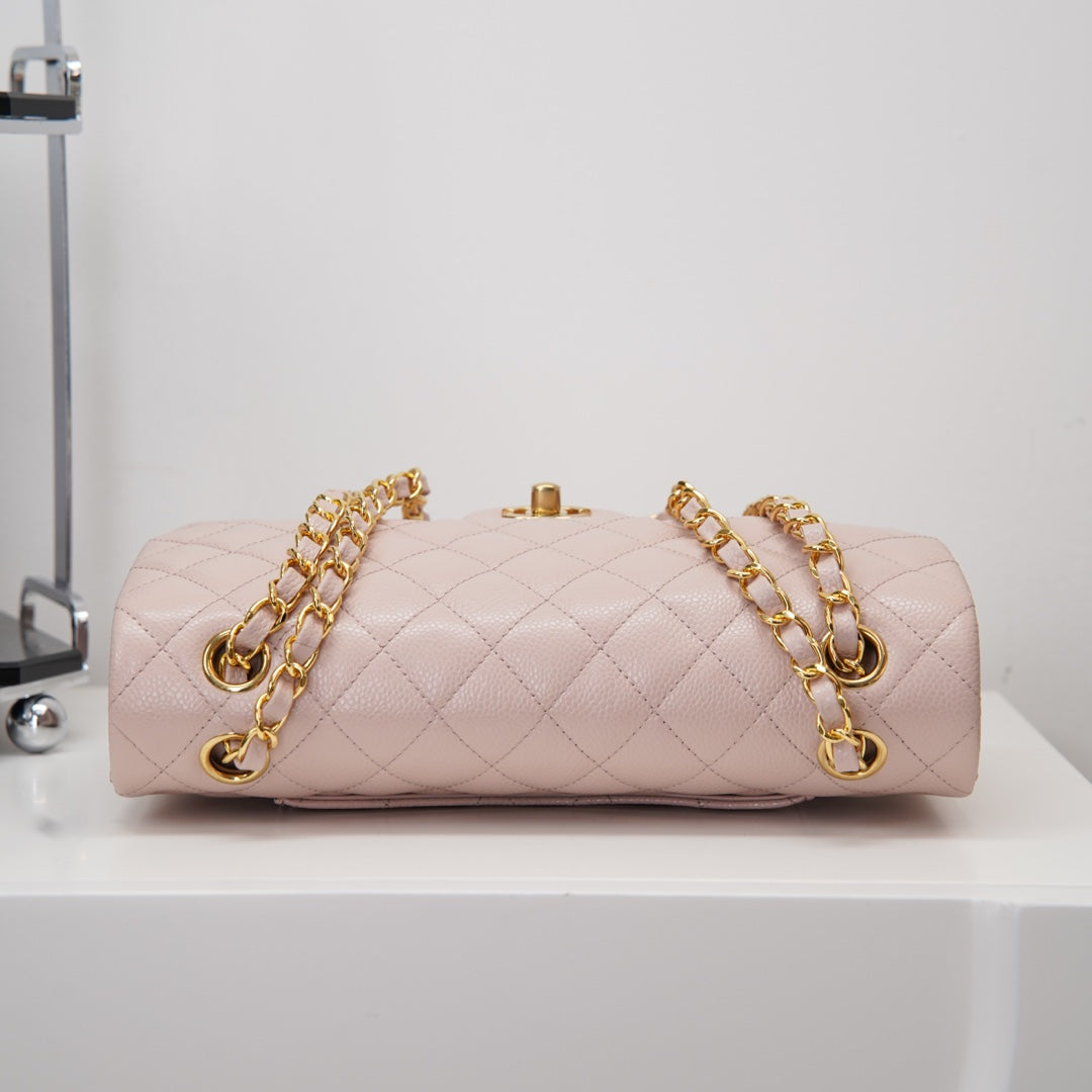 Chanel 𝐂𝐥𝐚𝐬𝐬𝐢𝐜 𝐅𝐥𝐚𝐩  中号经典口盖包 樱花粉🌸