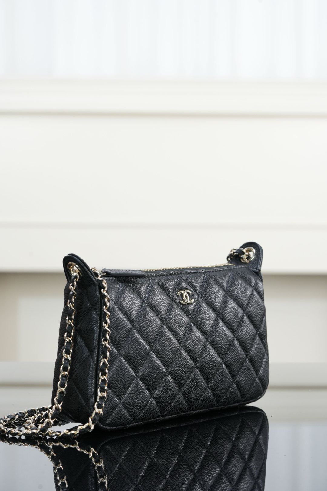 Chanel 𝟐𝟓𝐀隐藏款 麻将包 黑金