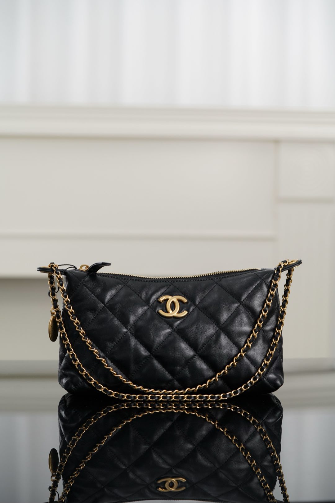 Chanel 𝟐𝟓𝐬 金币𝐡𝐨𝐛𝐨饺子包 🌟小号
