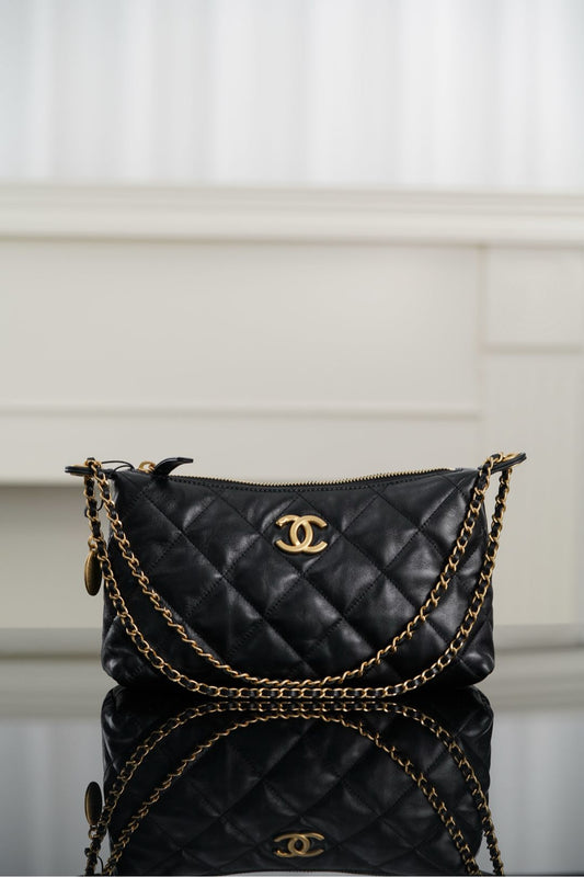 Chanel 𝟐𝟓𝐬 金币𝐡𝐨𝐛𝐨饺子包 🌟小号