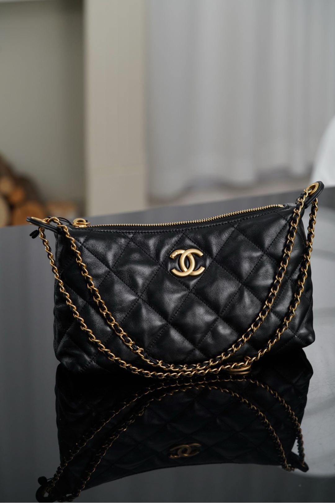 Chanel 𝟐𝟓𝐬 金币𝐡𝐨𝐛𝐨饺子包 🌟小号