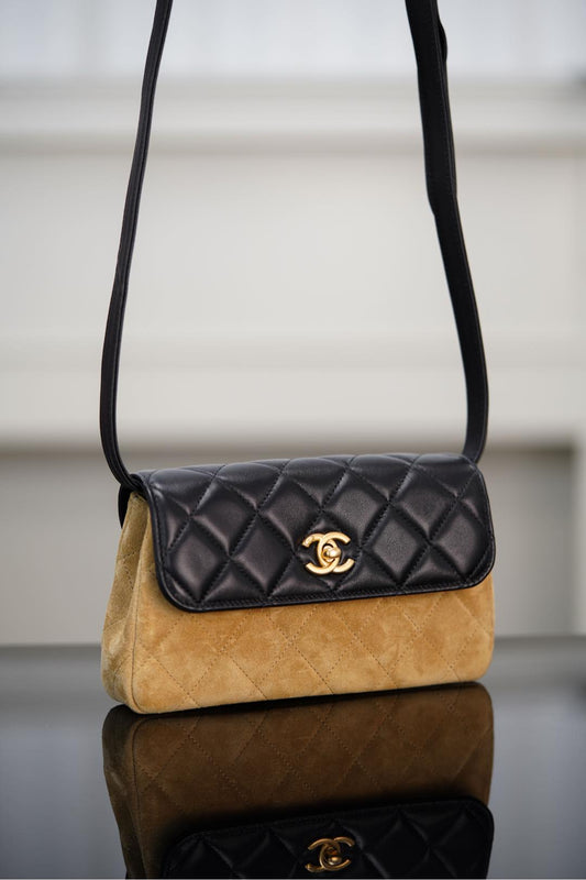 CHANEL 𝟐𝟓𝐀 高级手工坊 拼皮口盖包