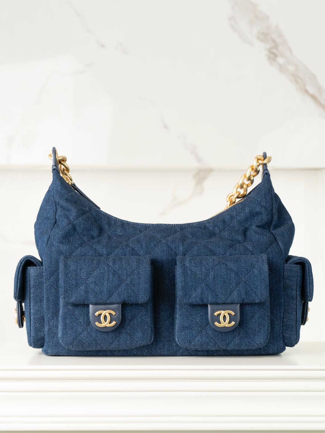 CHANEL 𝟐𝟓𝐜 爆款牛仔𝐡𝐨𝐛𝐨 嬉皮包 大号👜
