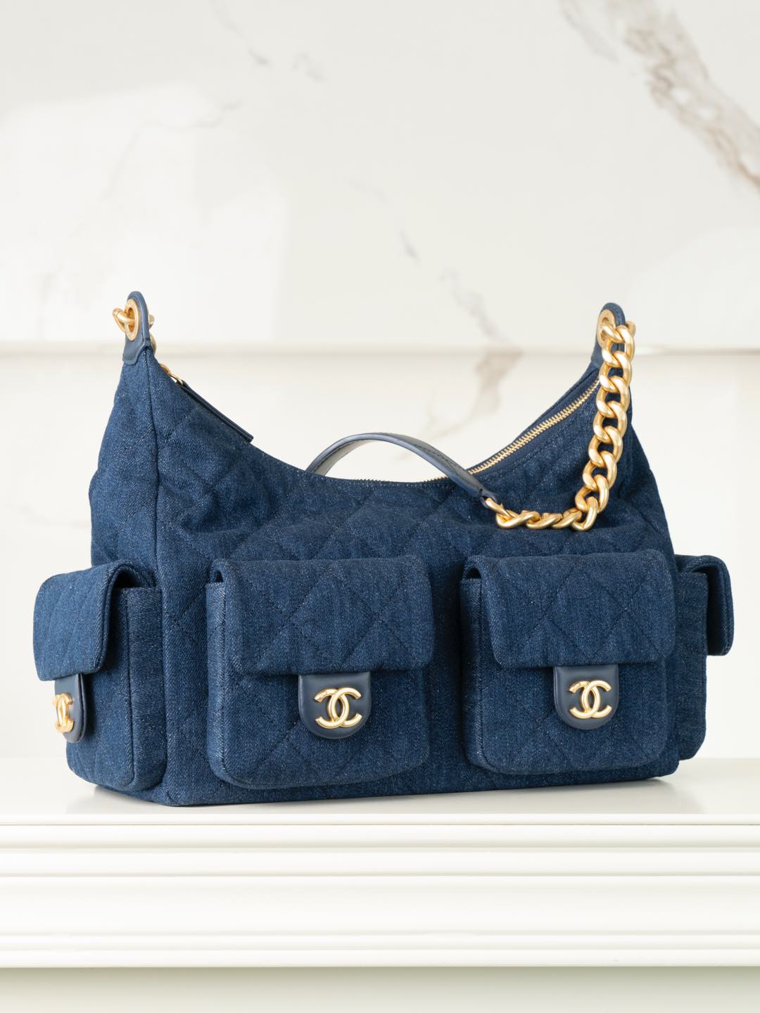 CHANEL 𝟐𝟓𝐜 爆款牛仔𝐡𝐨𝐛𝐨 嬉皮包 大号👜